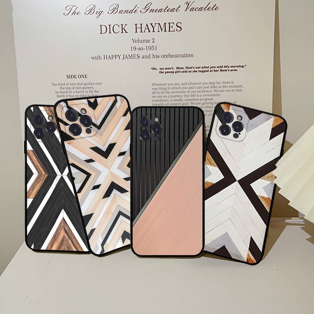 Vintage Wood Grain Geometry Pa - Vintage Floral Pattern Soft Case 评论和价格