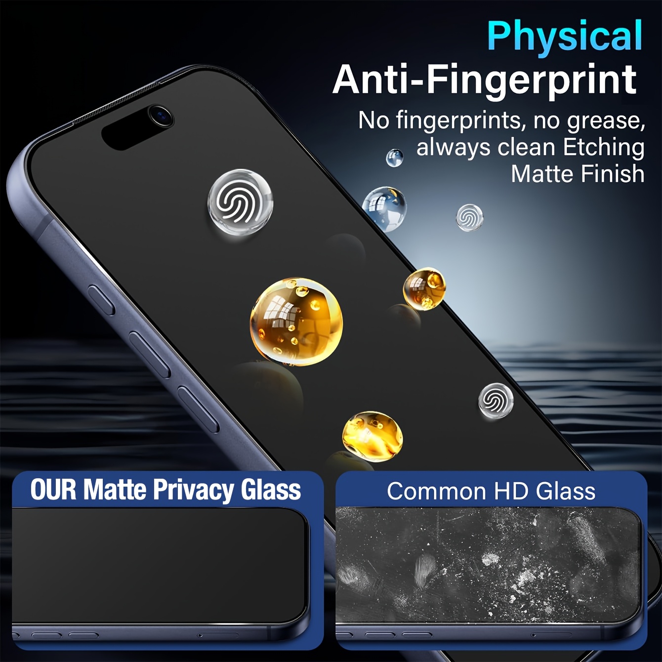 3pcs Set of Tempered Glass Pri - Matte Anti Glare Screen Protector 评论和价格