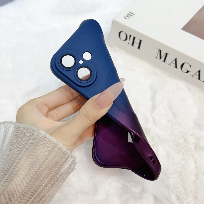 Luxury Gradient Liquid Silicon - Liquid Silicone Magnetic Phone Case 评论和价格