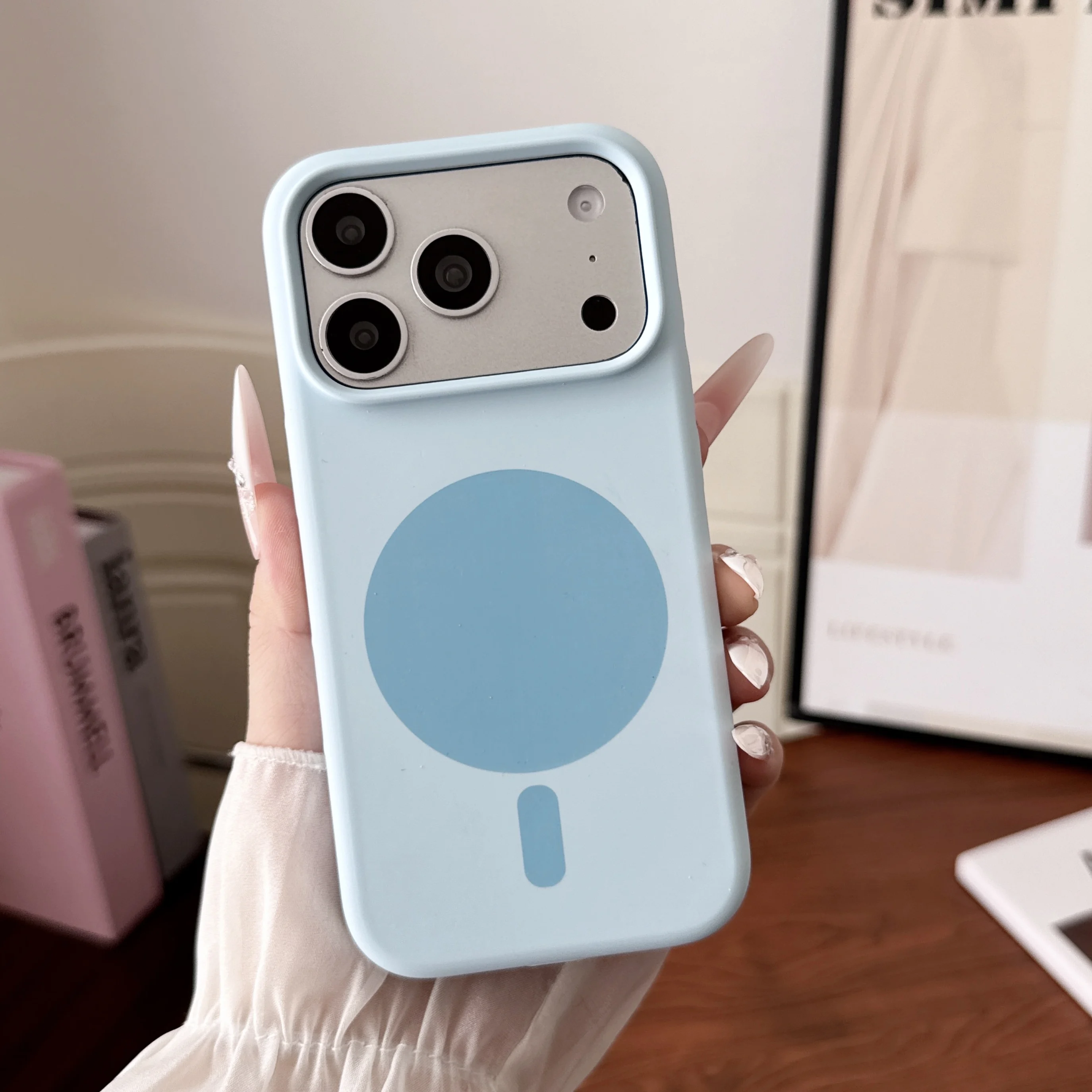 Fashion Magnetic Wireless Char - Liquid Silicone Magnetic Phone Case 评论和价格
