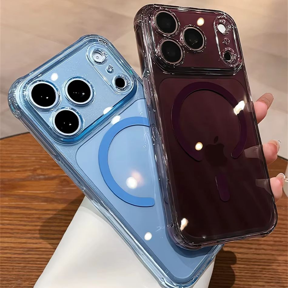 Luxury Burgundy Color Clear Sh - Clear Shockproof Bumper Case 评论和价格