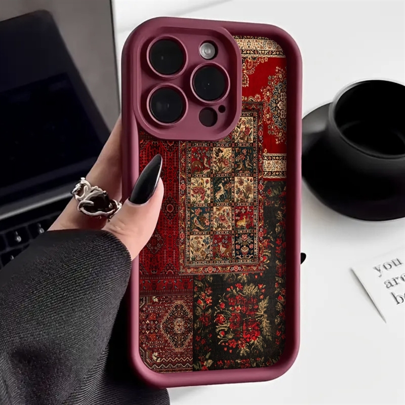 Vintage Patchwork Carpet Patte - Vintage Floral Pattern Soft Case 评论和价格