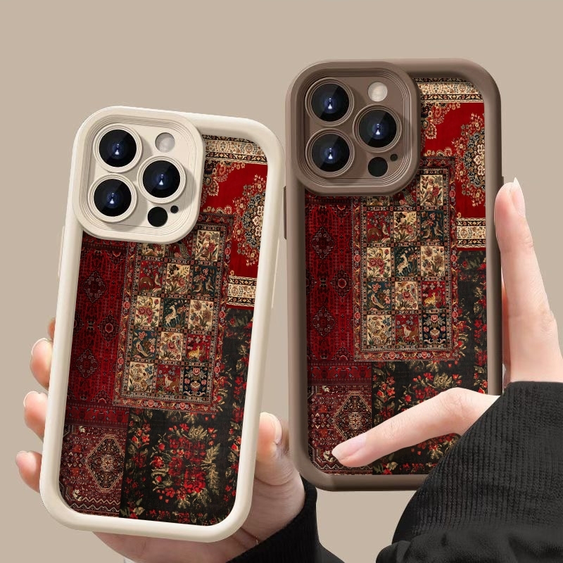 Vintage Patchwork Carpet Patte - Vintage Floral Pattern Soft Case 评论和价格
