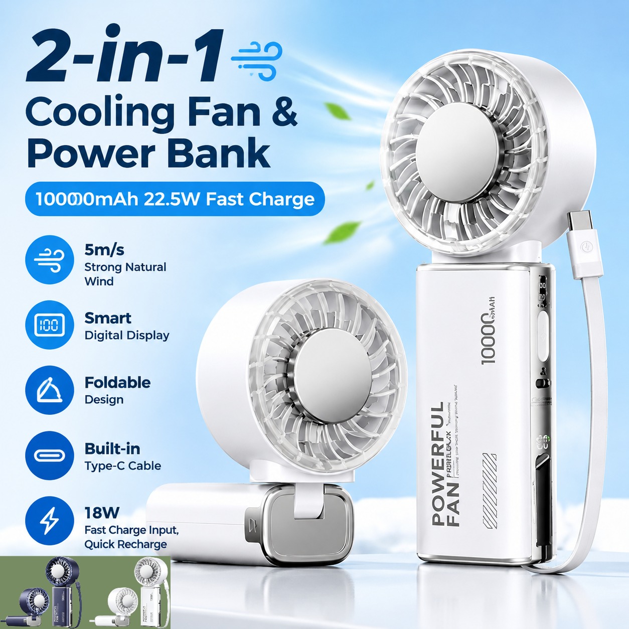 REMAX Handheld Fan Power Bank  - Power Banks 评论和价格