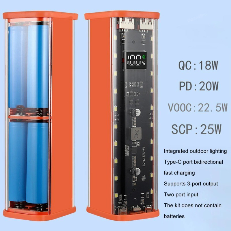 USB Type C Port Design 8X18650 - Power Banks 评论和价格