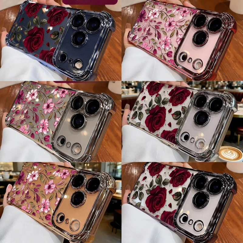 Vintage Red Floral Flowers Pat - Vintage Floral Pattern Soft Case 评论和价格