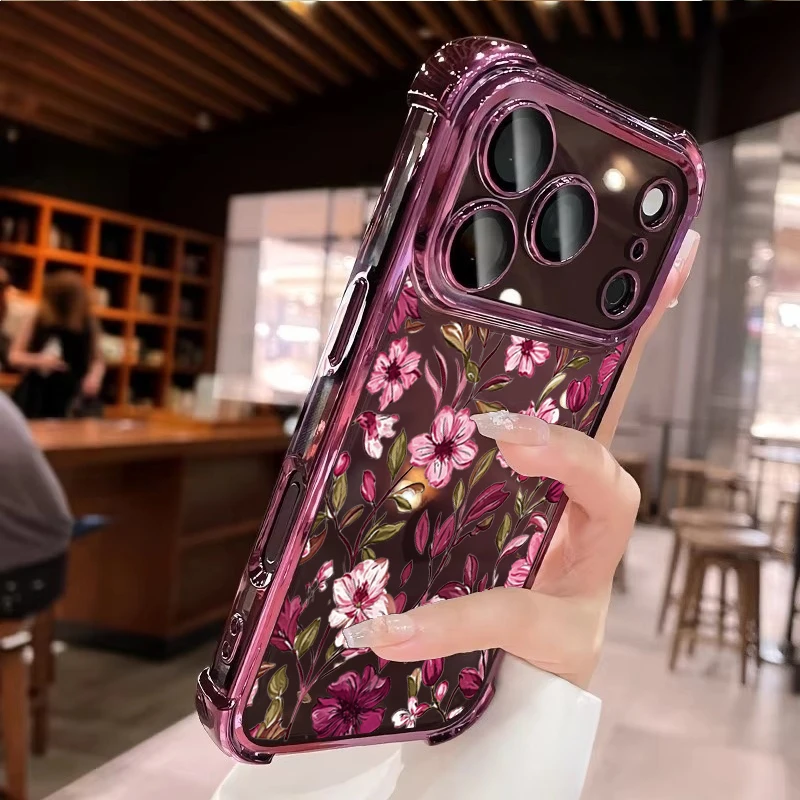 Vintage Red Floral Flowers Pat - Vintage Floral Pattern Soft Case 评论和价格