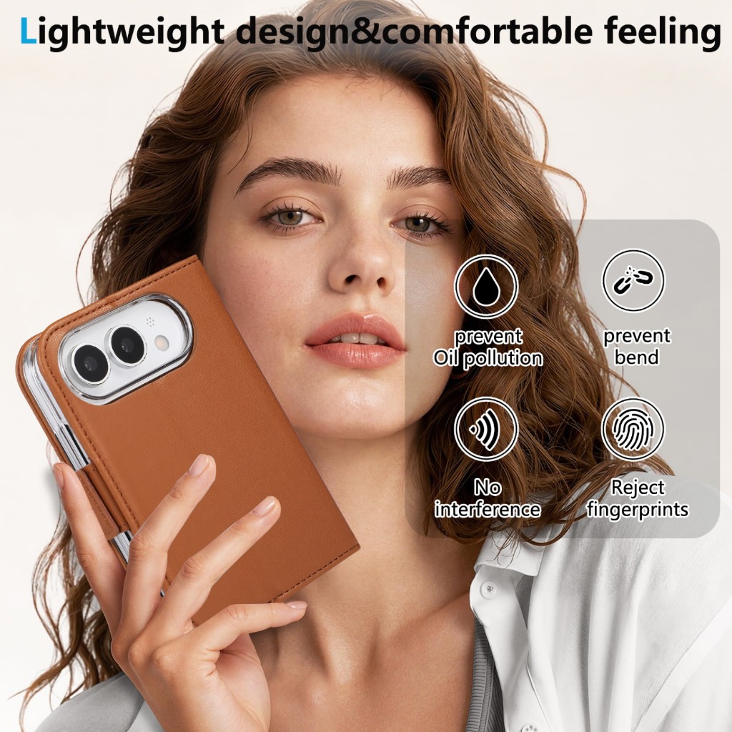 RFID Blocking Card Holder Wall - Leather Wallet Card Holder Phone Cover 评论和价格