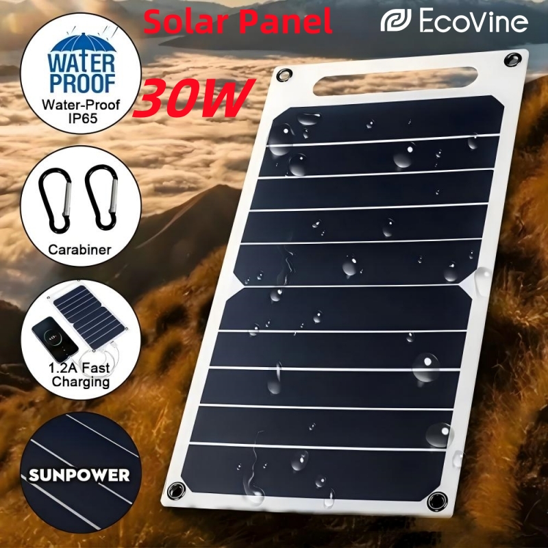 5V Solar Panel  USB Type-C Cha - Power Banks 评论和价格