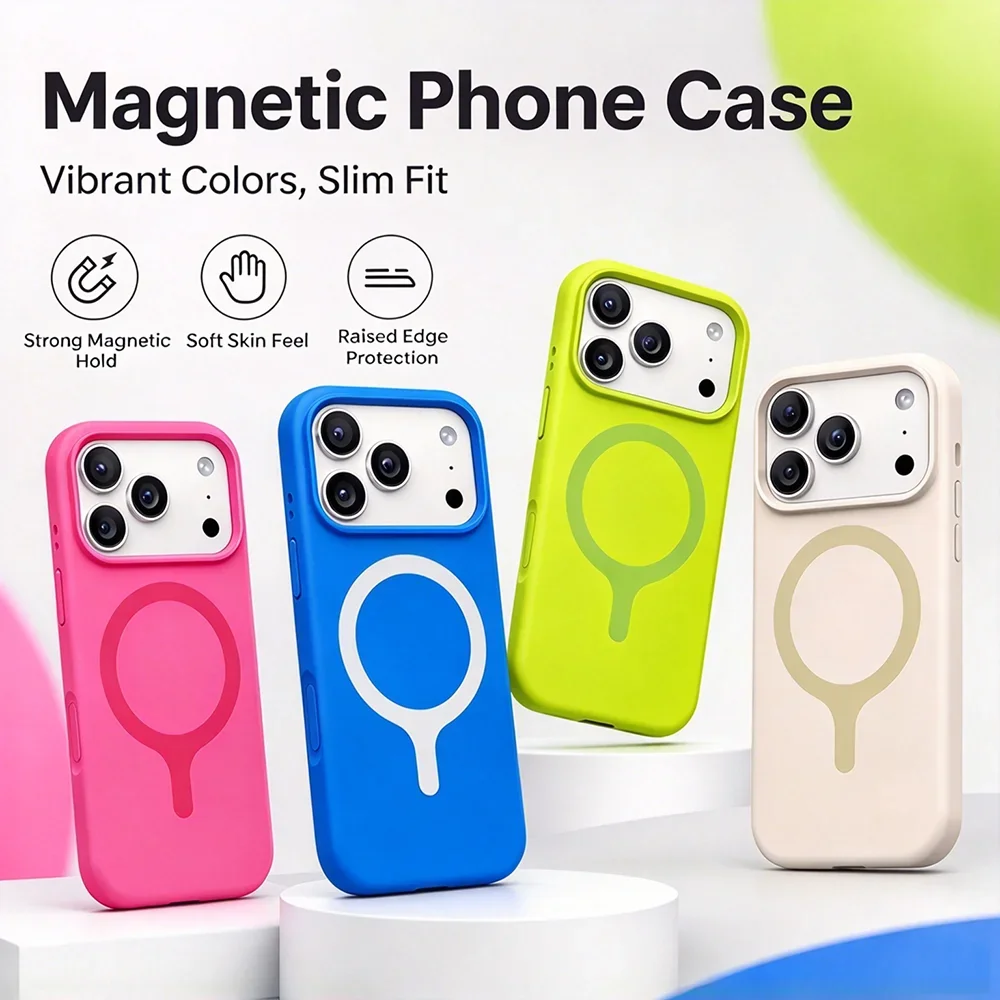 HANNUO Magnetic Liquid Silicon - Liquid Silicone Magnetic Phone Case 评论和价格