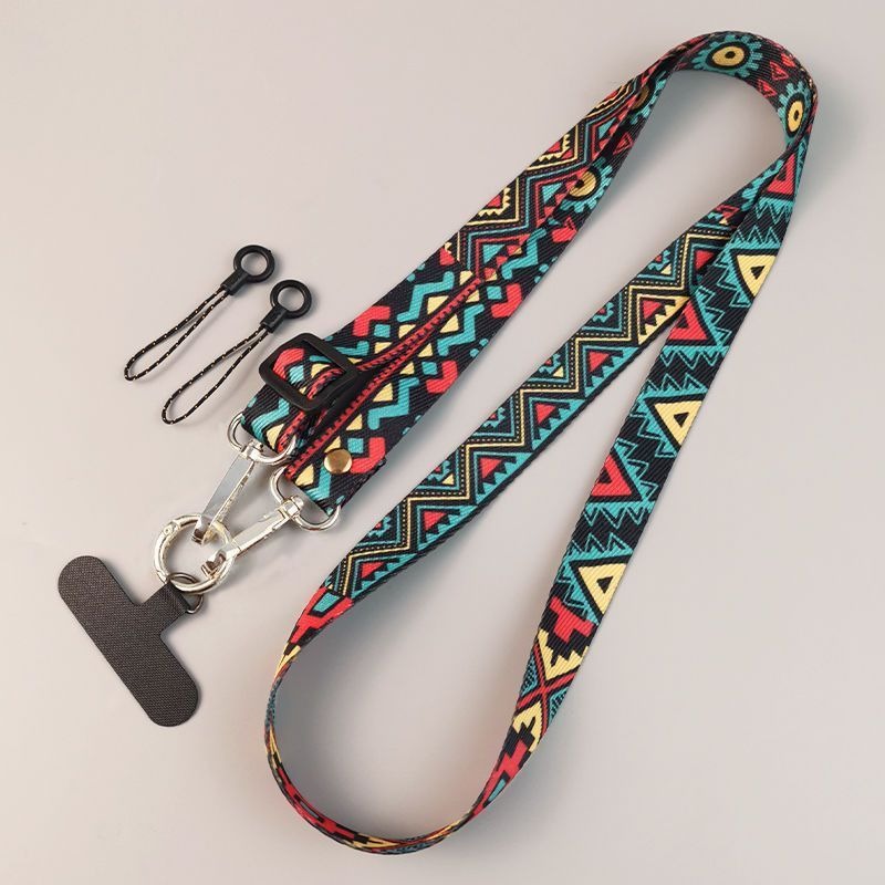 Cute Ethnic‑Style Phone Lanyar - Crossbody Lanyard Neck Strap Case 评论和价格