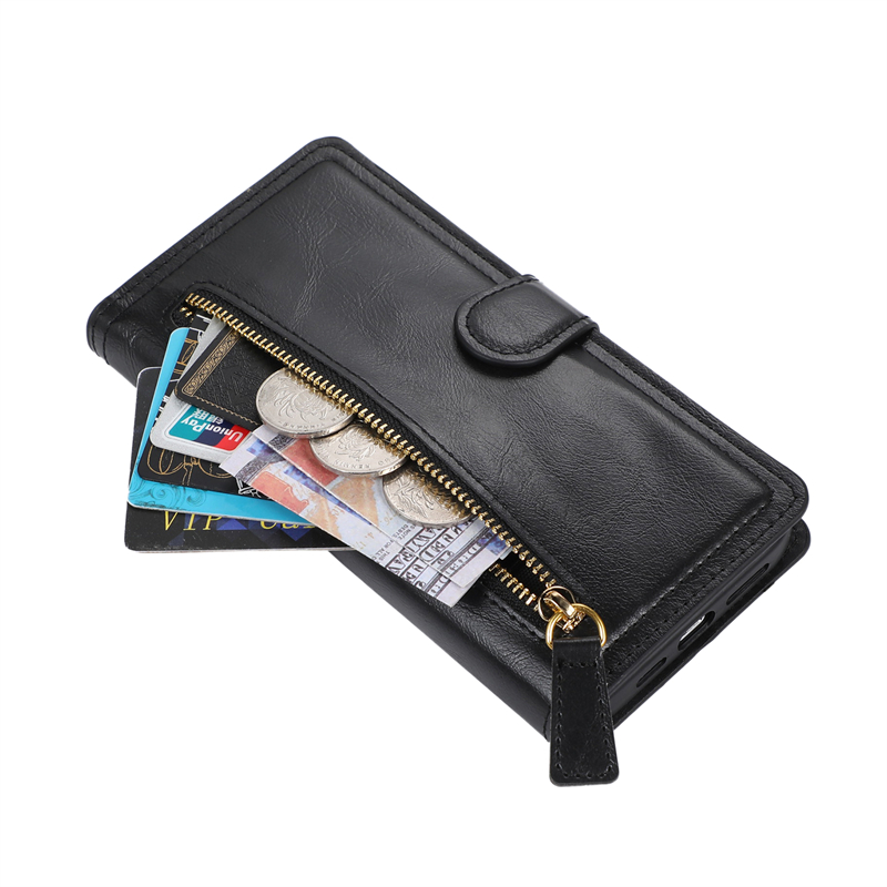 Zipper Flip Leather Wallet Car - Leather Wallet Card Holder Phone Cover 评论和价格